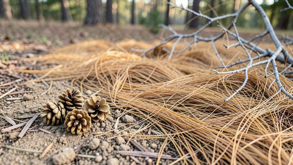 Garden Pine Straw Mulch: Year-Round Soil Moisture and Weed Barrier